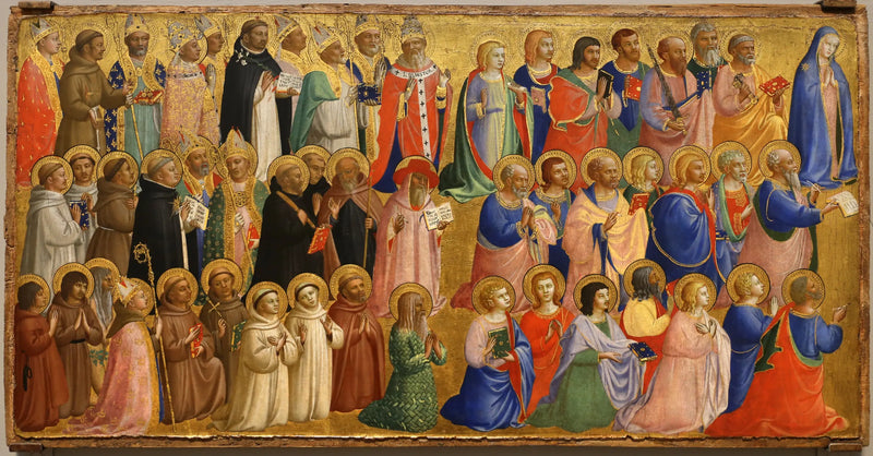 성모 마리아와 사도들 및 다른 성인들 - 프라 앙젤리코

Source:
La Vierge Marie avec les apôtres et d'autres saints - Fra Angelico
