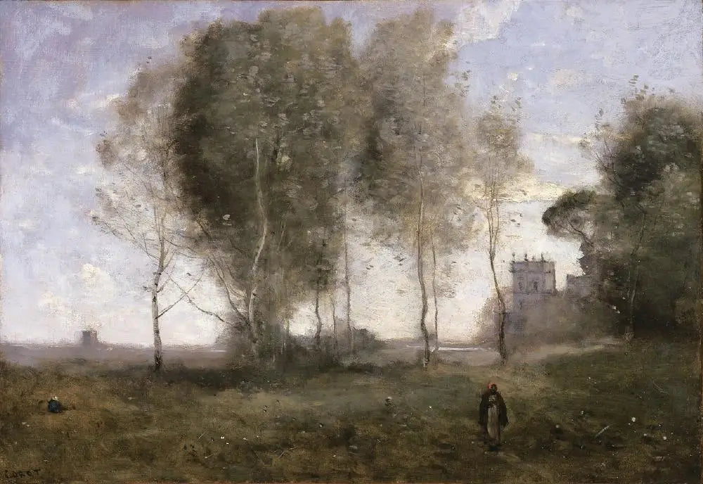 La Villa des Pins Noir - Jean-Baptiste Camille Corot - Alpha Reproduction