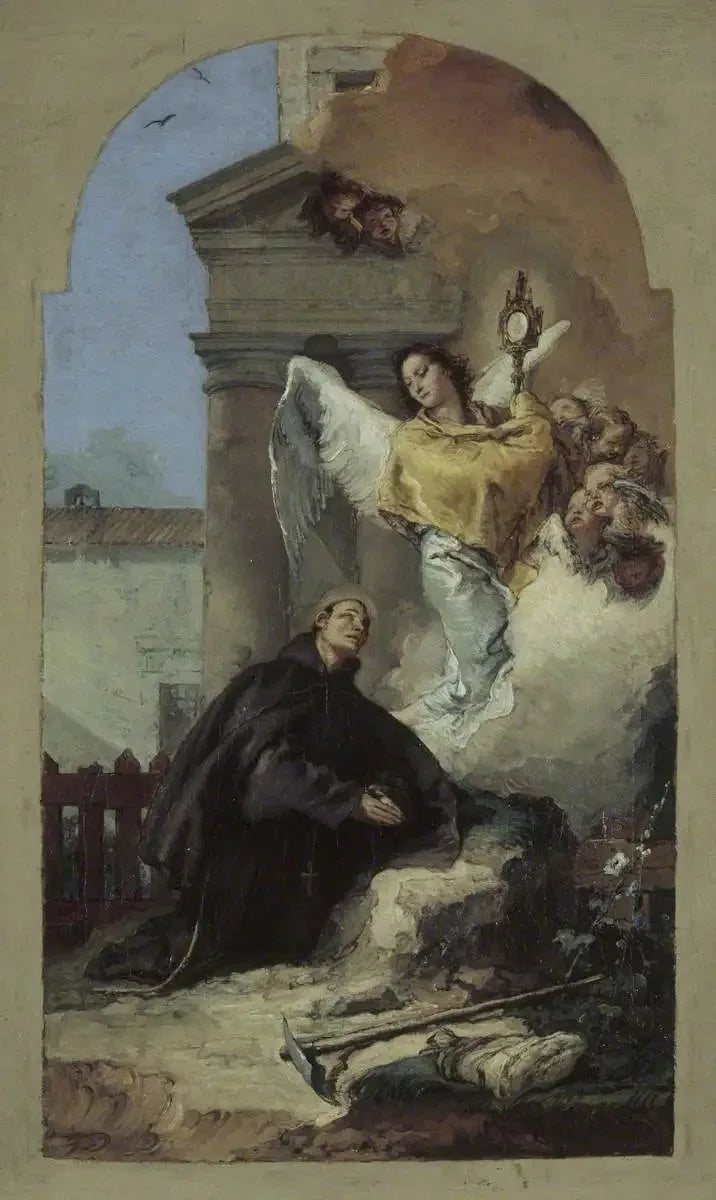 성 파스칼 바이론의 성찬에 대한 비전 - 조반니 바티스타 티에폴로

Source:
La vision de l'Eucharistie de saint Pascal Baylon - Giovanni Battista Tiepolo