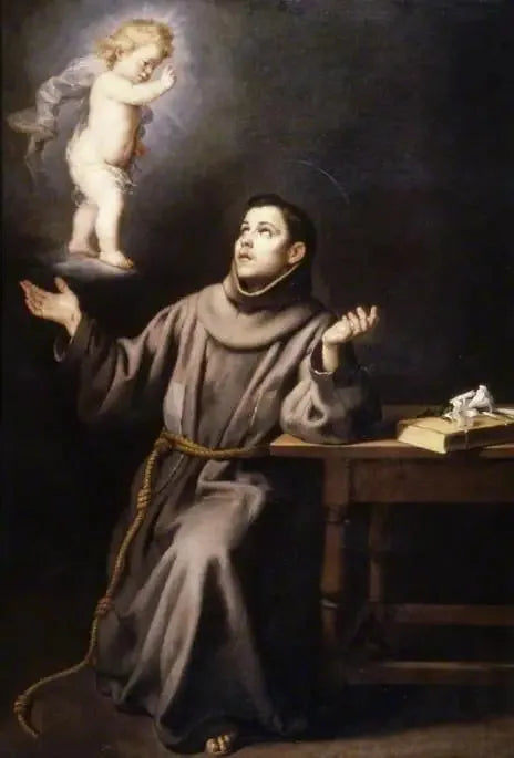 성 안토니오 데 파두의 비전 - 바르톨로메 에스테반 무리요

Source:
La vision de saint Antoine de Padoue - Bartolomé Esteban Murillo