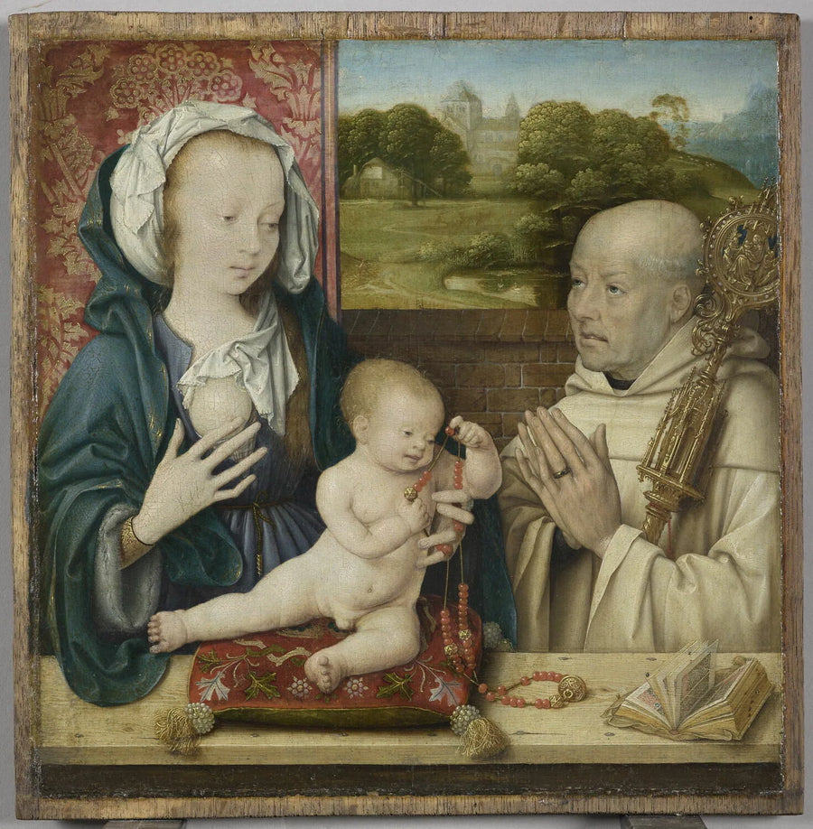성 베르나르의 비전 - Joos van Cleve