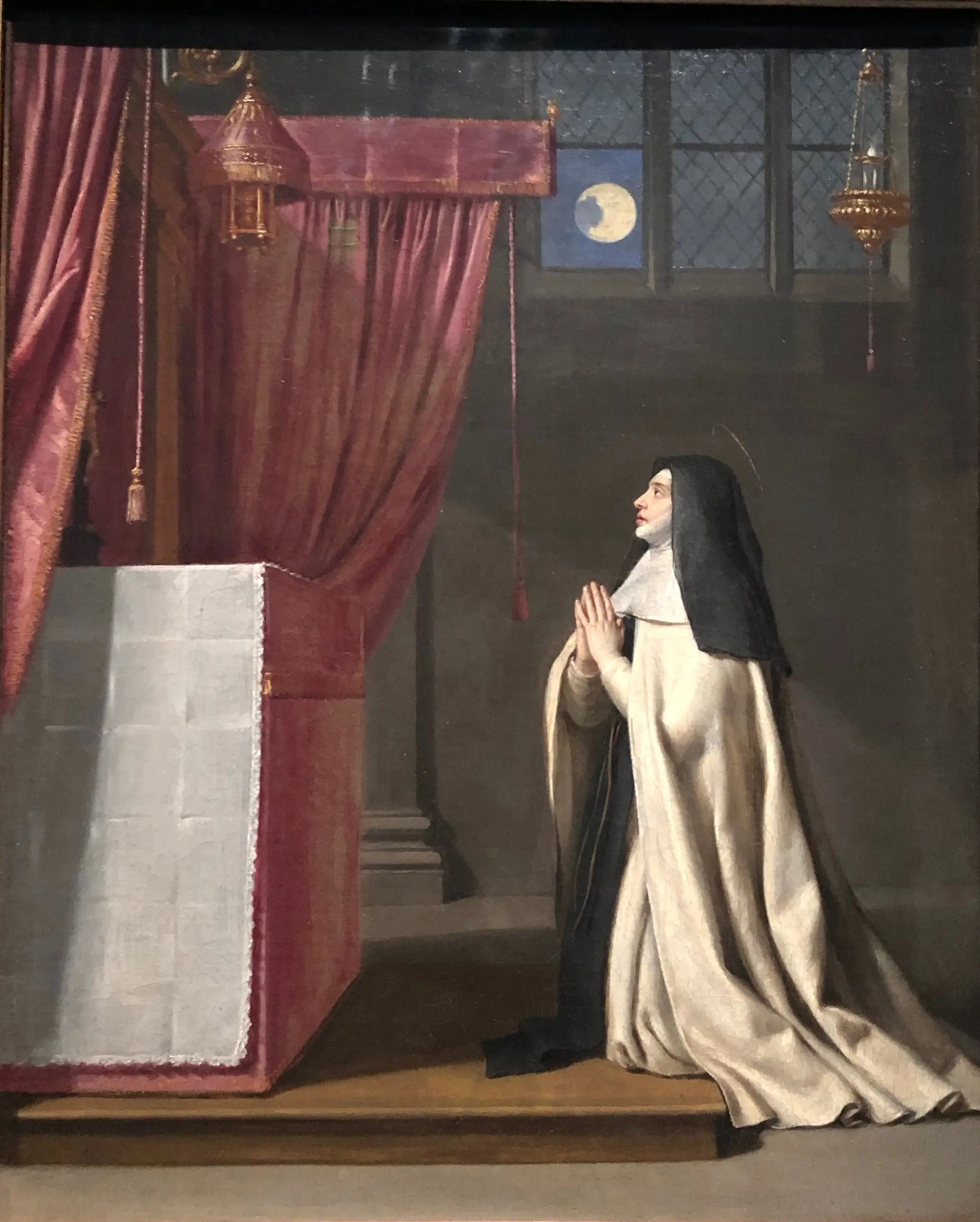 La Vision de sainte Julienne de Cornillon - Philippe de Champaigne image 1 reproduction d’œuvre d’art à l’huile