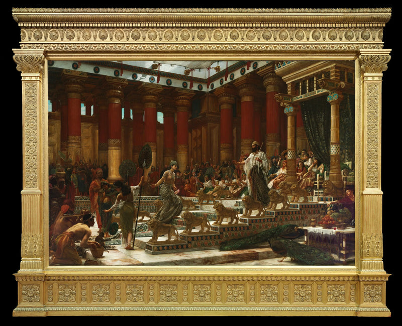 세바 여왕의 왕 솔로몬 방문 - 에드워드 포인터

Source:
La Visite de la Reine de Saba au Roi Salomon - Edward Poynter