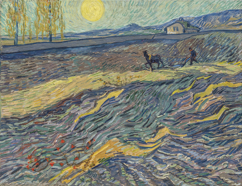 밭에서 일하는 농부 - Vincent van Gogh