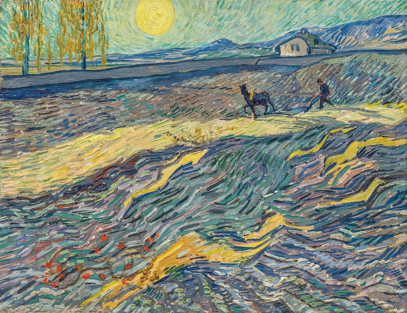 밭에서 일하는 농부 - Vincent van Gogh
