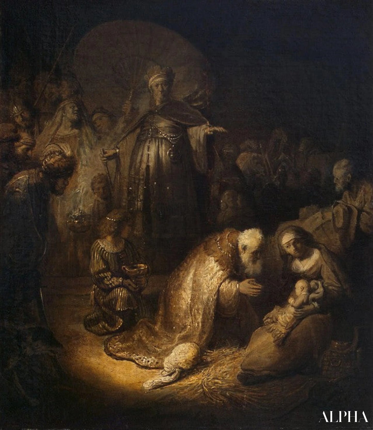 L'adoration des Mages - Rembrandt van Rijn - Reproductions de tableaux et peintures haut de gamme