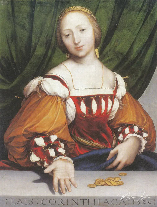 Lais de Corinthe - Hans Holbein le Jeune - Reproductions de tableaux et peintures haut de gamme