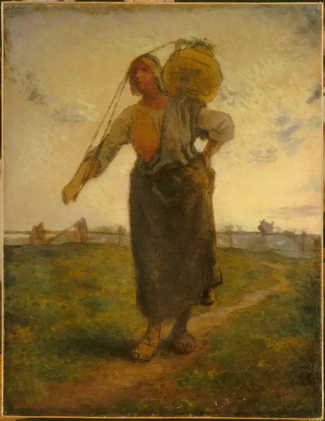 Laitière normande à Gréville - Jean-François Millet - Alpha Reproduction