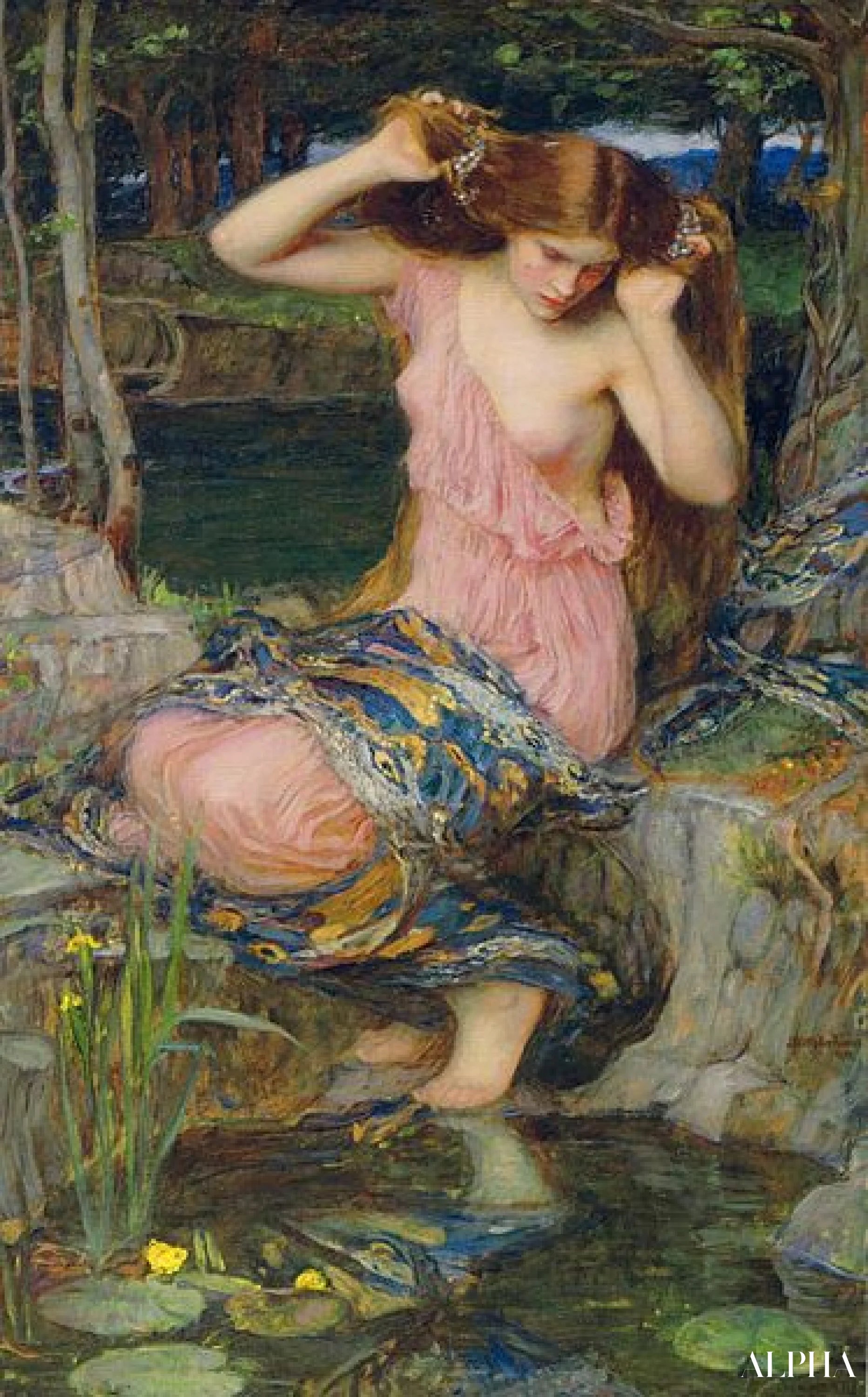 Reproduction du tableau « Lamia - John William Waterhouse » par Alpha Reproduction en peinture à l’huile