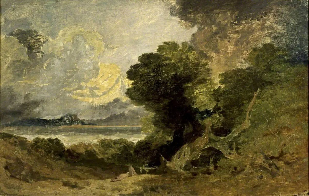 Landscape with Lake and Fallen Tree - J. M. W. Turner image 1 tableau peint à l’huile sur toile