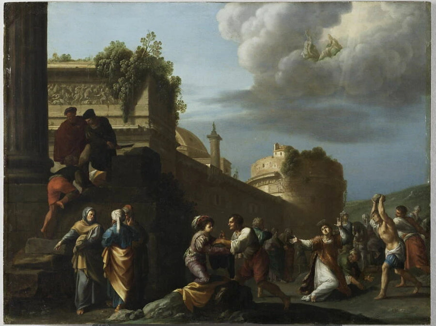 La Lapidation de saint Étienne - Cornelis van Poelenburgh