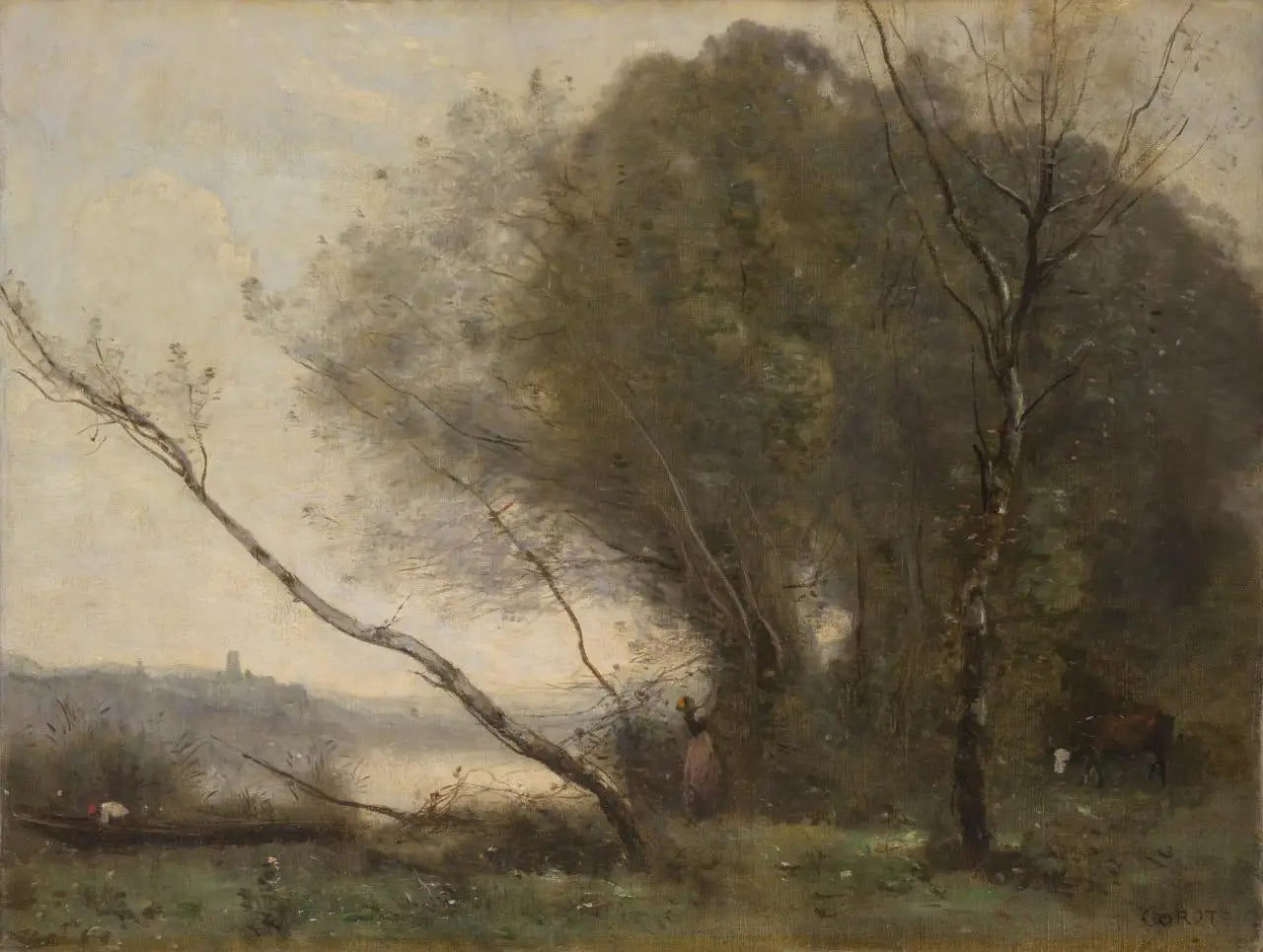 L’arbre courbé - Jean-Baptiste Camille Corot - Alpha Reproduction