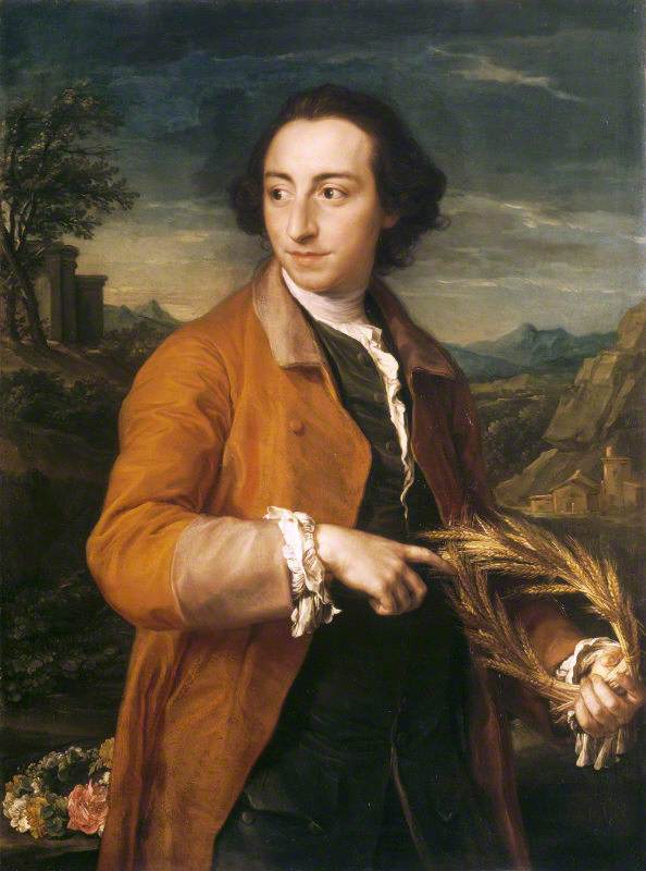 라셀스 레이먼드 아이어몽거(1718/19–1793) 옥수수와 장미의 왕관과 함께 - Pompeo Batoni