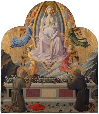 L’Assomption de la Vierge avec les saints Jérôme et François - Zanobi Strozzi - Alpha Reproduction