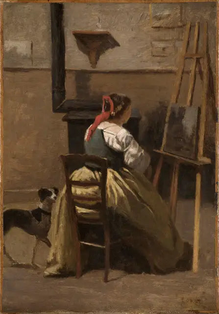 L’Atelier de Corot - Jean-Baptiste Camille Corot - Alpha Reproduction