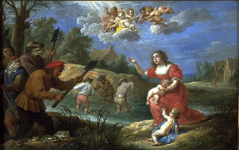 라톤과 개구리들 - 다윅 테니에르 더 쥬네

Source:
Latone et les grenouilles - David Teniers le Jeune