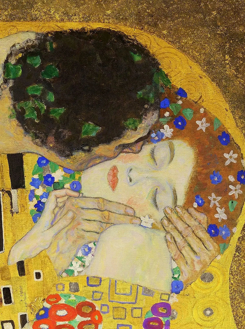 💋 키스 (세부 IV) – 구스타프 클림트 (1907-1908)