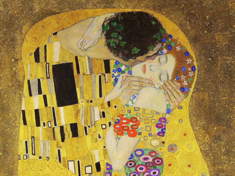 💋 Le Baiser – Gustav Klimt (Détail) (1907-1908) image 1 copie peinte à la main à l’huile