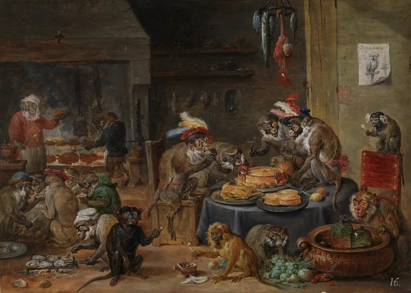 원숭이들의 만찬 - 데이비드 테니에르 더 쥬네

Source:
Le banquet des singes - David Teniers le Jeune
