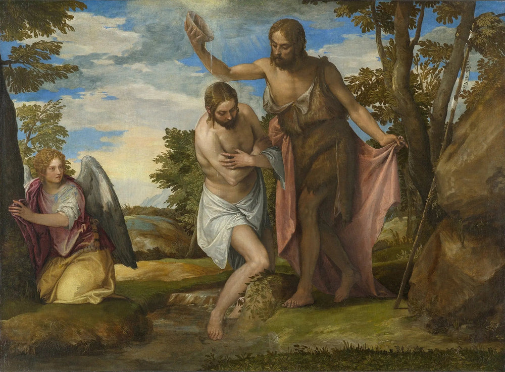 Le Baptême du Christ - Paul Véronèse image 1 reproduction de peinture à l’huile