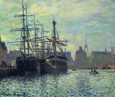 Reproduction du tableau « Le Bassin du commerce. Le Havre - Claude Monet » par Alpha Reproduction en peinture à l’huile