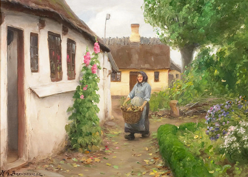 장작은 집까지 운반됩니다. - H. A. Brendekilde

Source:
Le bois de chauffage est transporté jusqu'à la maison. - H. A. Brendekilde