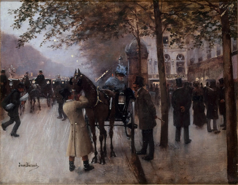 카푸친 거리, 저녁, 카페 나폴리탄 앞 - 장 보로

Source:
Le boulevard des Capucines, le soir, devant le Café Napolitain - Jean Béraud