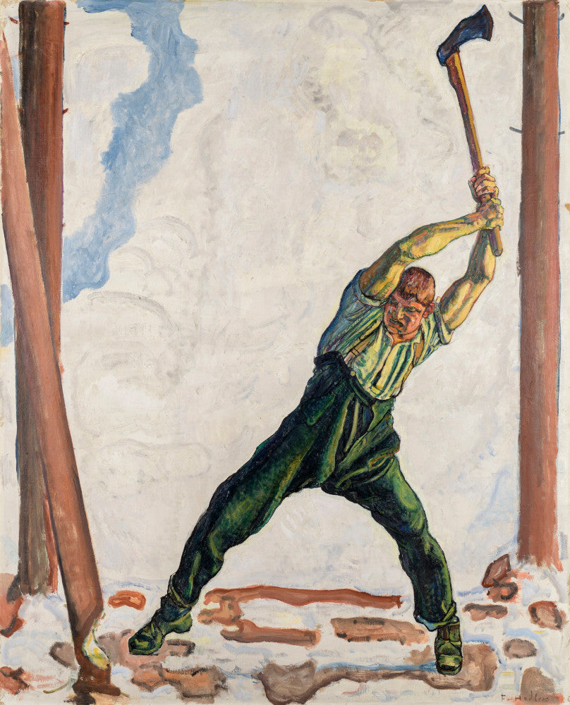 Le bûcheron - Ferdinand Hodler image 1 tableau peint à l’huile sur toile