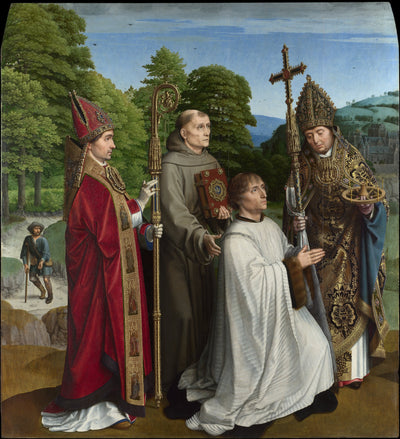Le chanoine Bernardijn Salviati et trois saints - Gérard David - Alpha Reproduction