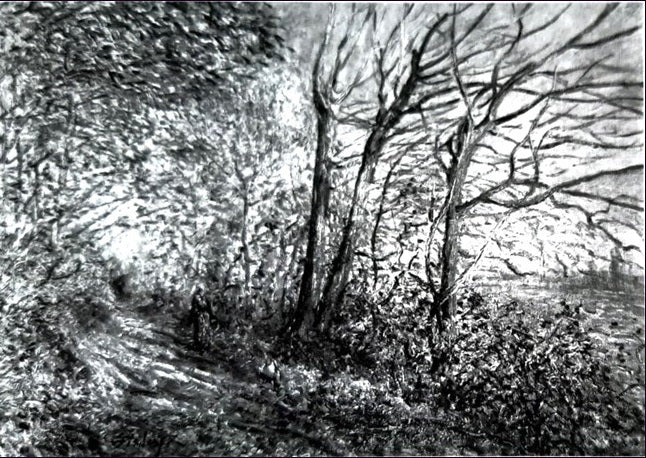 Le Chemin de By à Moret - Alfred Sisley