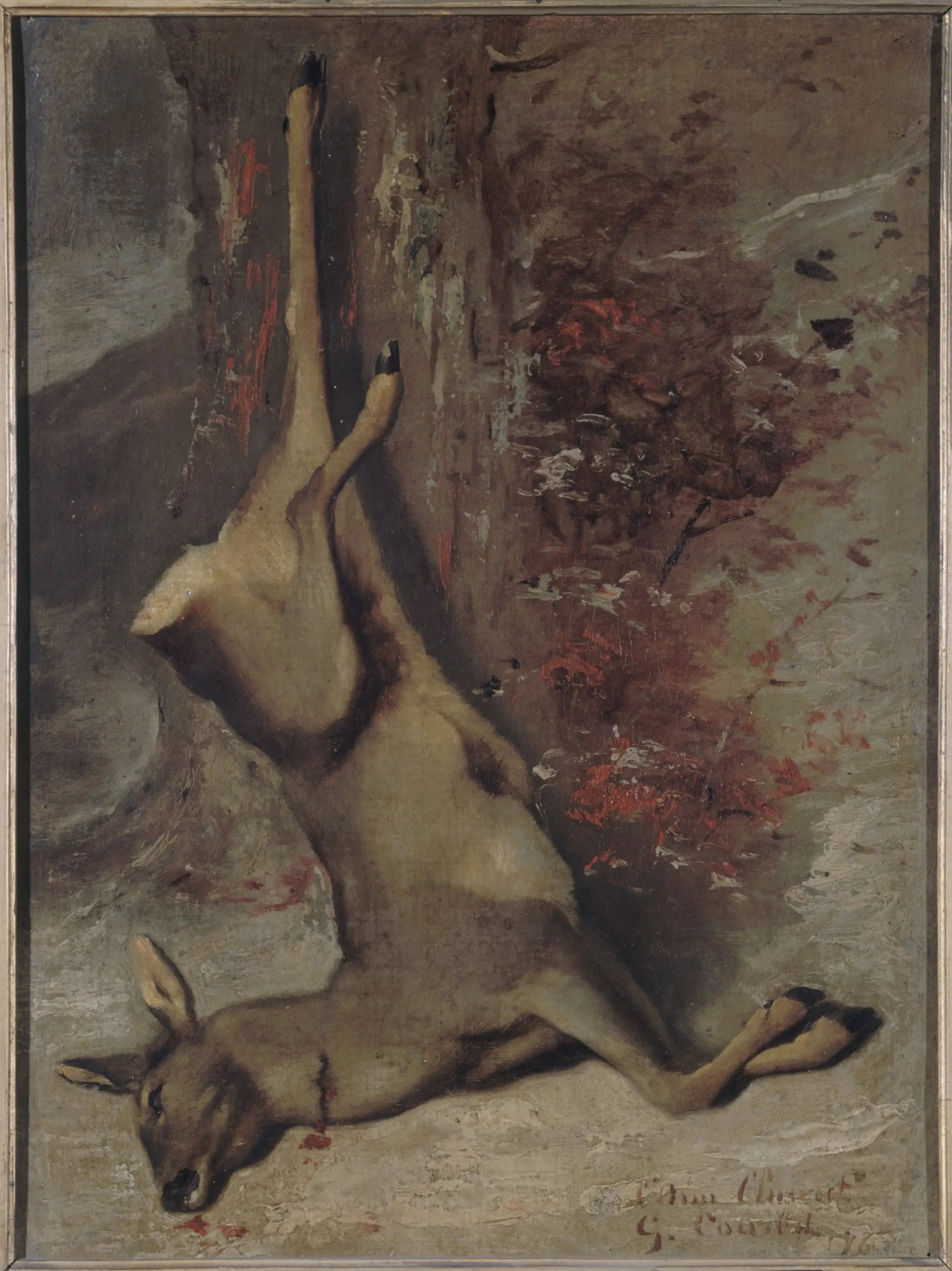Le chevreuil - Gustave Courbet image 1 copie peinte à la main à l’huile