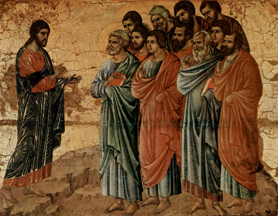갈릴리 산에서 제자들에게 나타난 그리스도 - Duccio di Buoninsegna