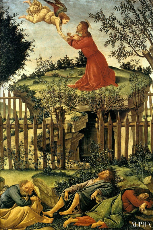 Le Christ au Mont des Oliviers - Sandro Botticelli - Reproductions de tableaux et peintures haut de gamme