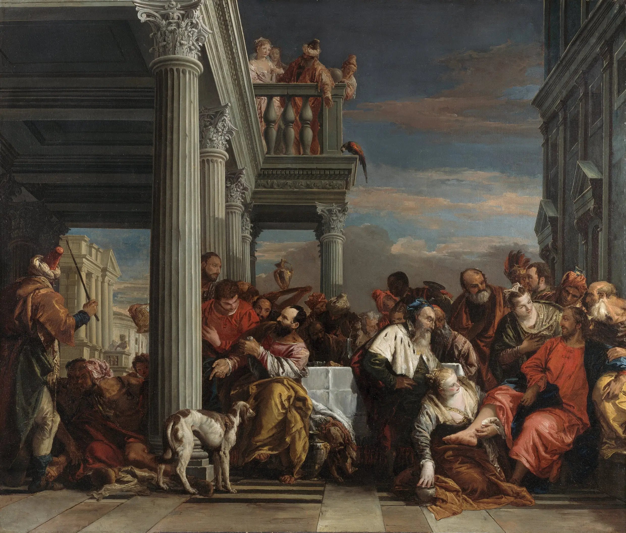 Le Christ dans la maison de Simon le pharisien - Giovanni Battista Tiepolo image 1 reproduction d’œuvre d’art à l’huile