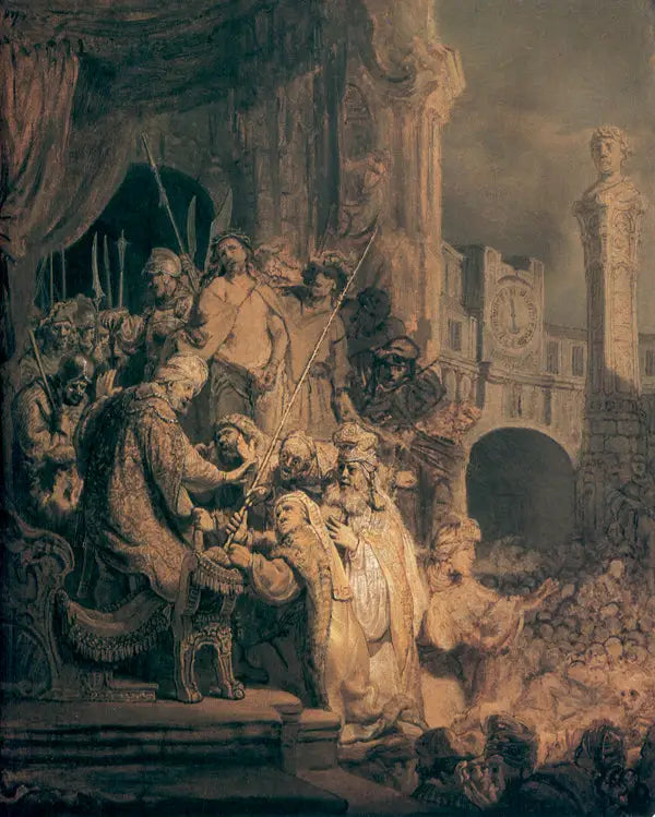 Le Christ devant Pilate (Ecce Homo) - Rembrandt image 1 reproduction réalisée par Alpha Reproduction