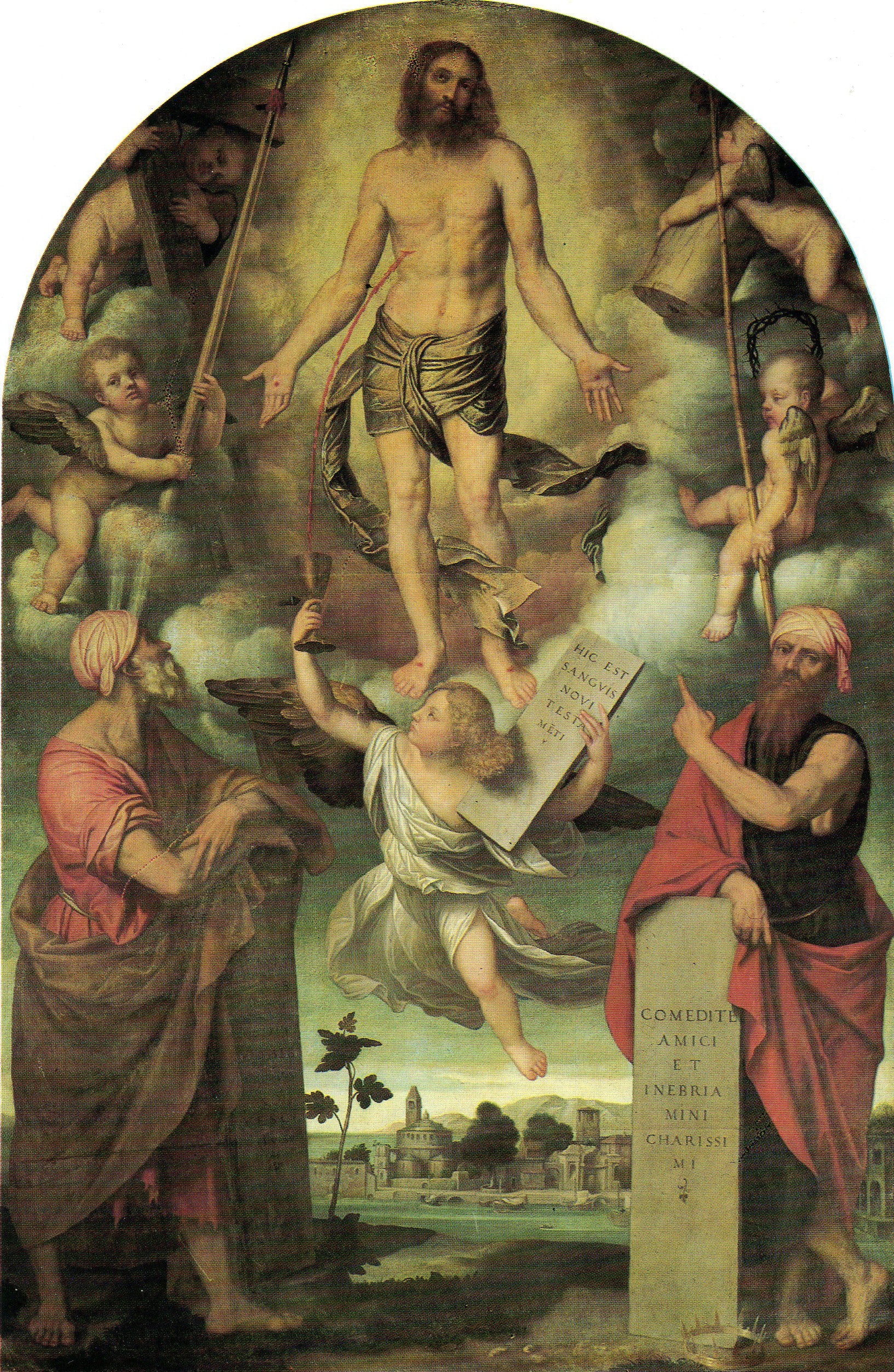 Le Christ en Passion avec Moïse et Salomon - Alessandro Bonvicino - Alpha Reproduction