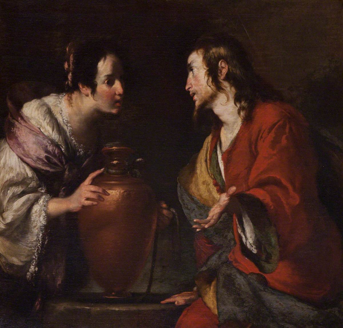 Le Christ et la Samaritaine - Bernardo Strozzi image 1 reproduction réalisée par Alpha Reproduction