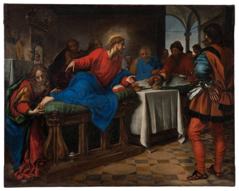예수 그리스도와 마리아 마달레나가 시몬의 집에 있는 모습 - 카를로 돌치