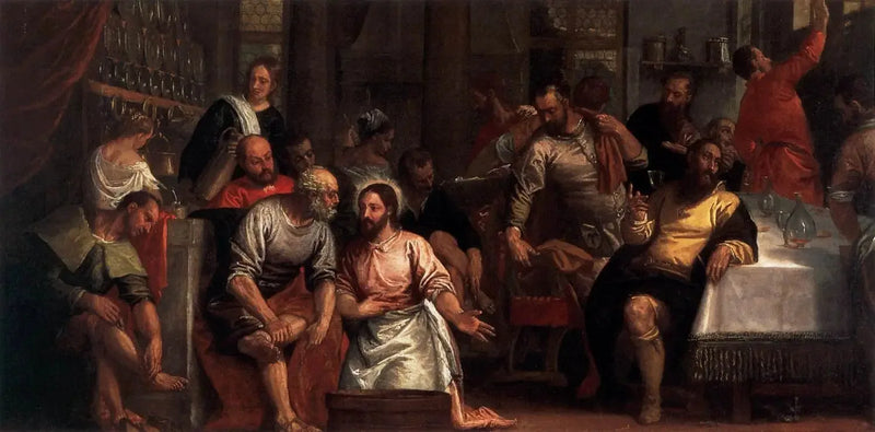 그리스도 제자들의 발을 씻기시다 - 폴 베로네즈

Source:
Le Christ lavant les pieds des disciples - Paul Véronèse