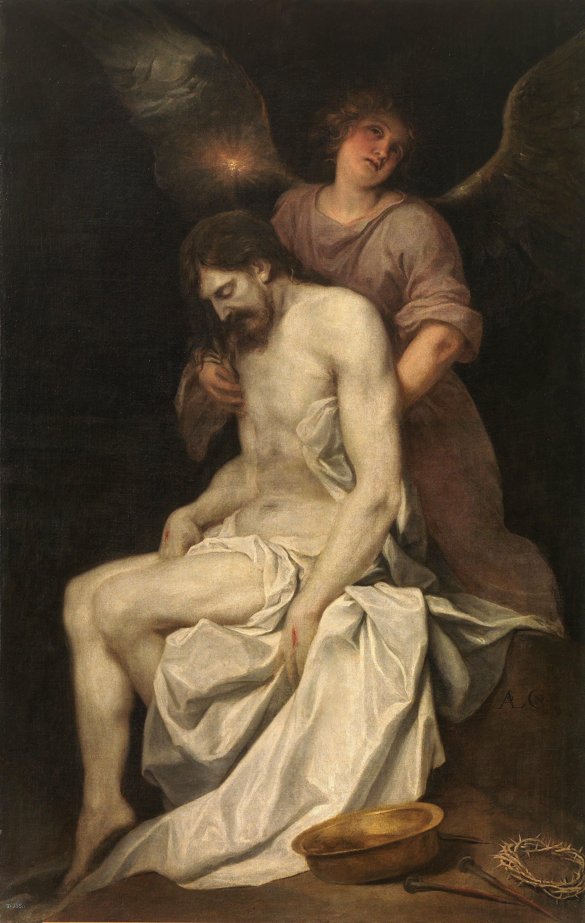 Le Christ mort porté par un ange - Alonso Cano - Alpha Reproduction