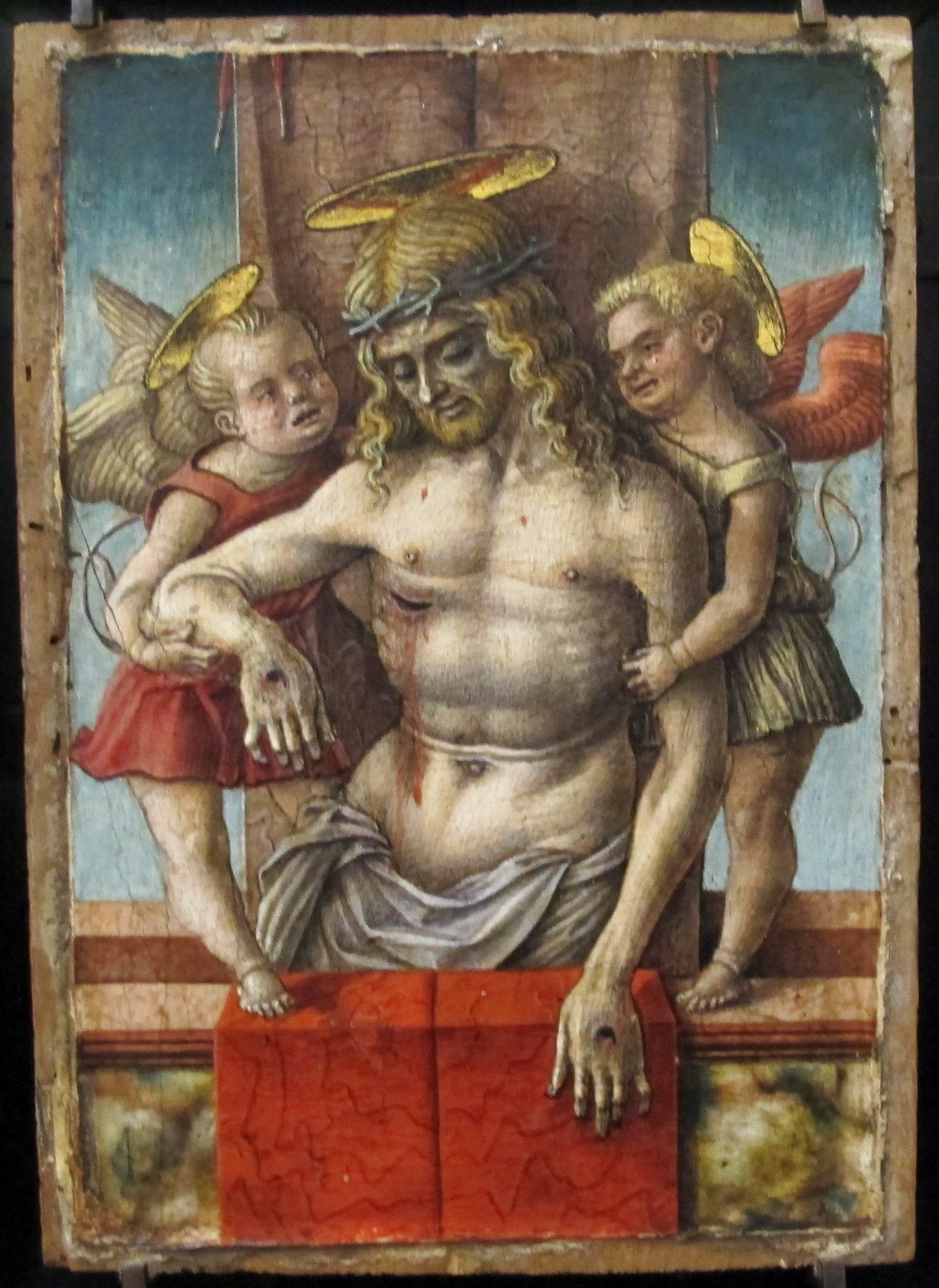 Le Christ mort soutenu par deux anges - Carlo Crivelli