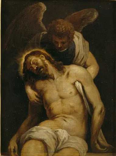 그리스도 사망 모습과 천사가 받쳐주는 모습 - 데이비드 테니에르 더 쥬네

Source:
Le Christ mort soutenu par un ange - David Teniers le Jeune