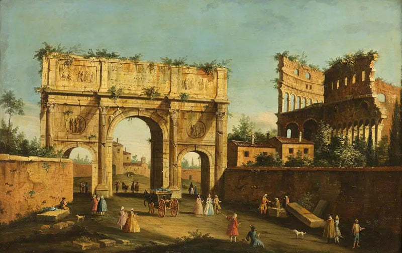 로마의 콜로세움과 콘스탄티누스의 아치 - 카날레토

Source:
Le Colisée et l'Arc de Constantin, Rome - Canaletto