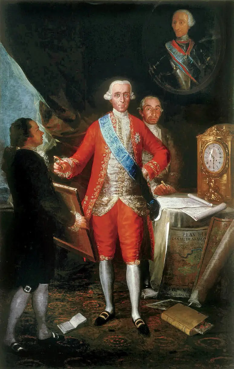 Le Comte de Floridablanca et Goya - Francisco de Goya image 1 copie peinte à la main à l’huile
