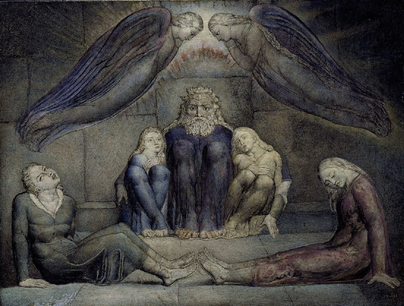 Le comte Ugolino et ses fils en prison - William Blake image 1 reproduction d’œuvre d’art à l’huile
