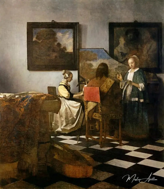 Le Concert - Johannes Vermeer - Reproductions de tableaux et peintures haut de gamme