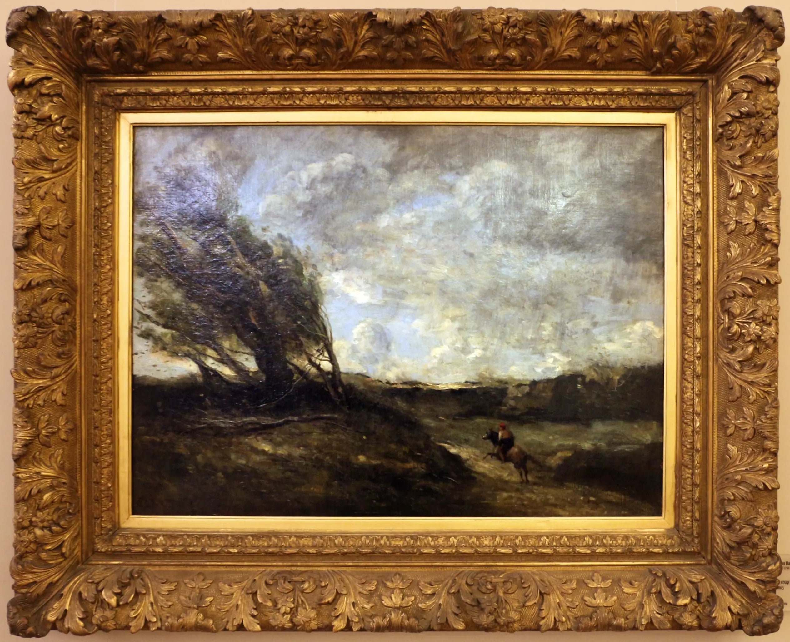 Le coup de vent - Jean-Baptiste Camille Corot - Alpha Reproduction