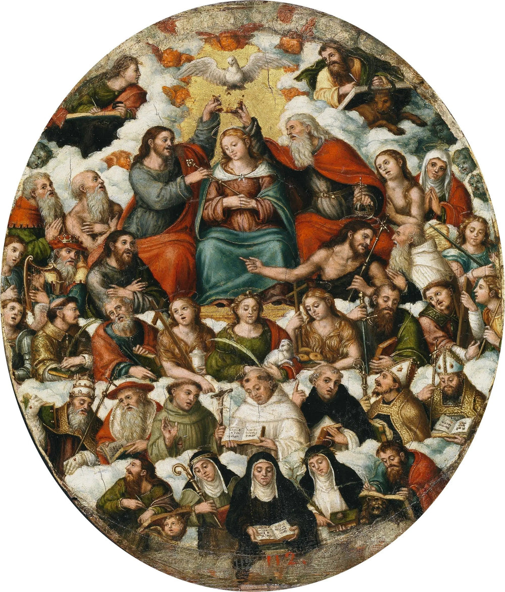 Le Couronnement de la Vierge - Vicente Masip image 1 reproduction d’œuvre d’art à l’huile