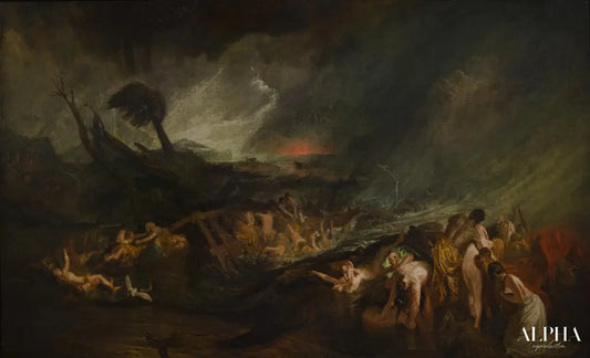 Le déluge - William Turner - Reproductions de tableaux et peintures haut de gamme