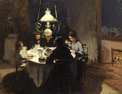 Reproduction du tableau « Le Dîner - Claude Monet » par Alpha Reproduction en peinture à l’huile